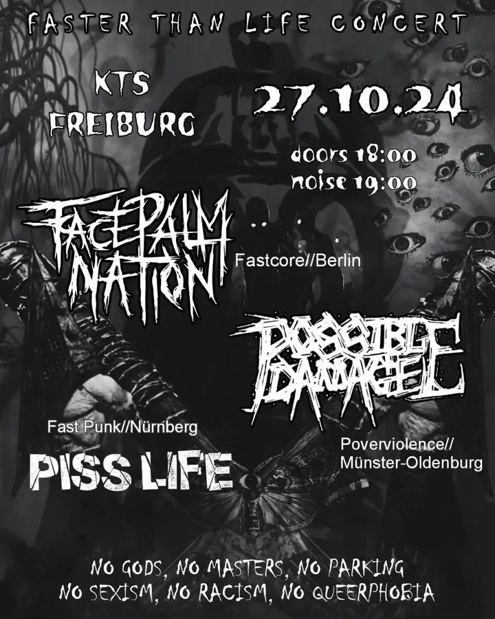 FACEPALM NATION - POSSIBLE DAMAGE - PISS LIFE – KTS