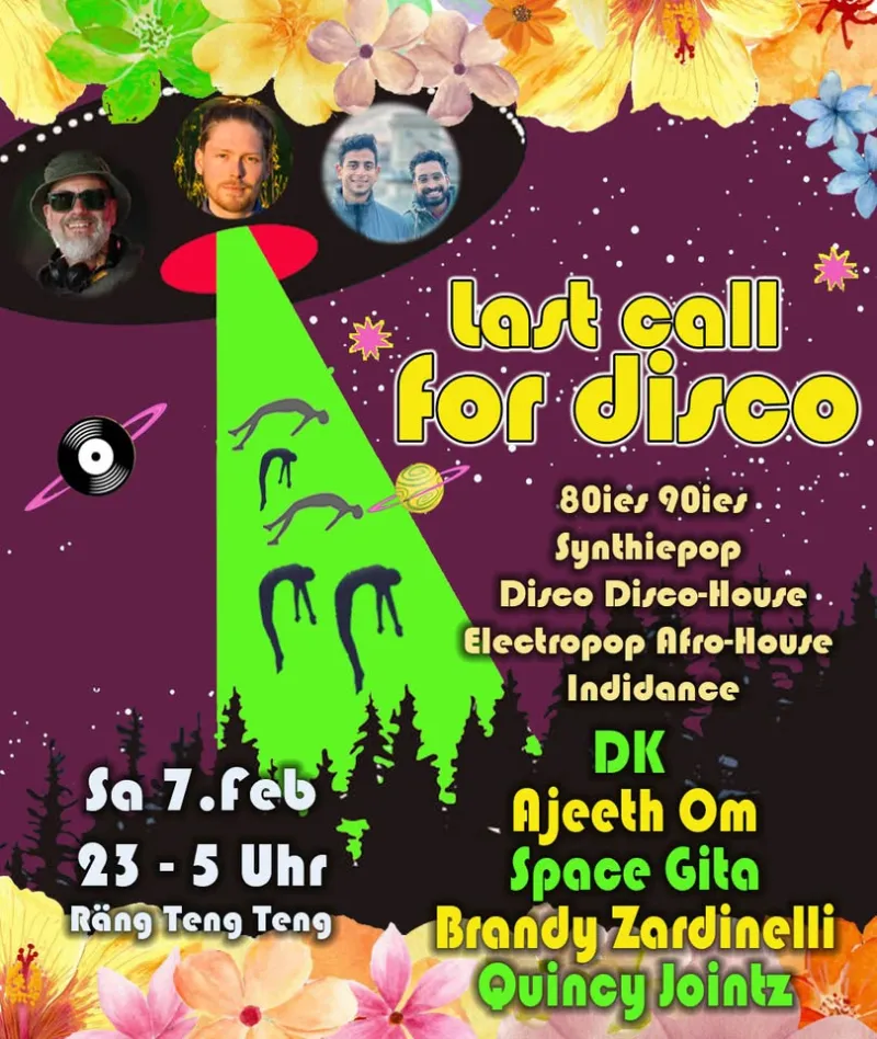LAST CALL FOR DISCO - Quincy Jointz, Brandy Zardinelli, Space Gita, DK & Ajeeth Om – Rängtengteng