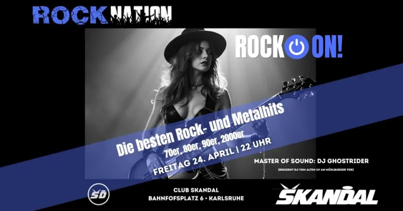 RockON! Best of Rock&Metal, 70-2000er by DJ Ghostrider – Club Skandal
