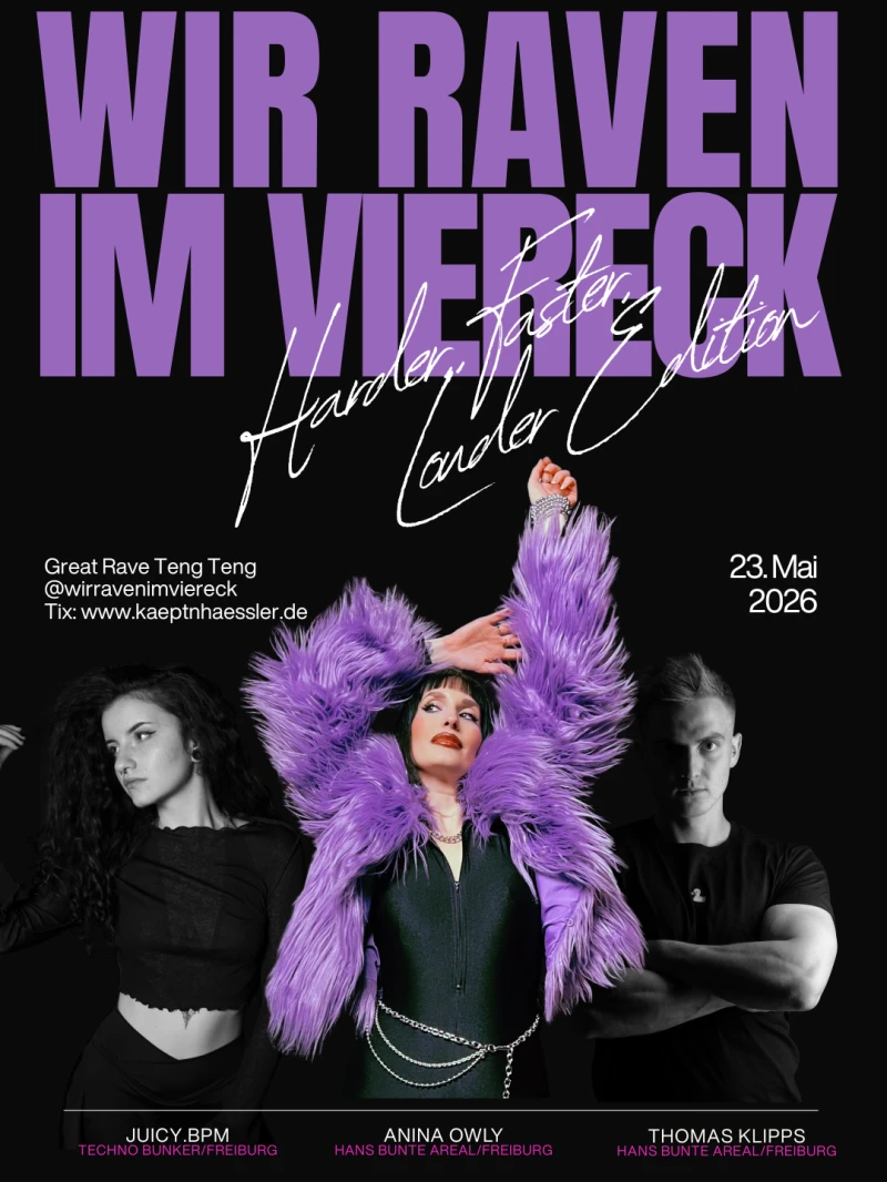 WIR RAVEN IM VIERECK - Harder, Faster, Louder - Edition – Rängtengteng