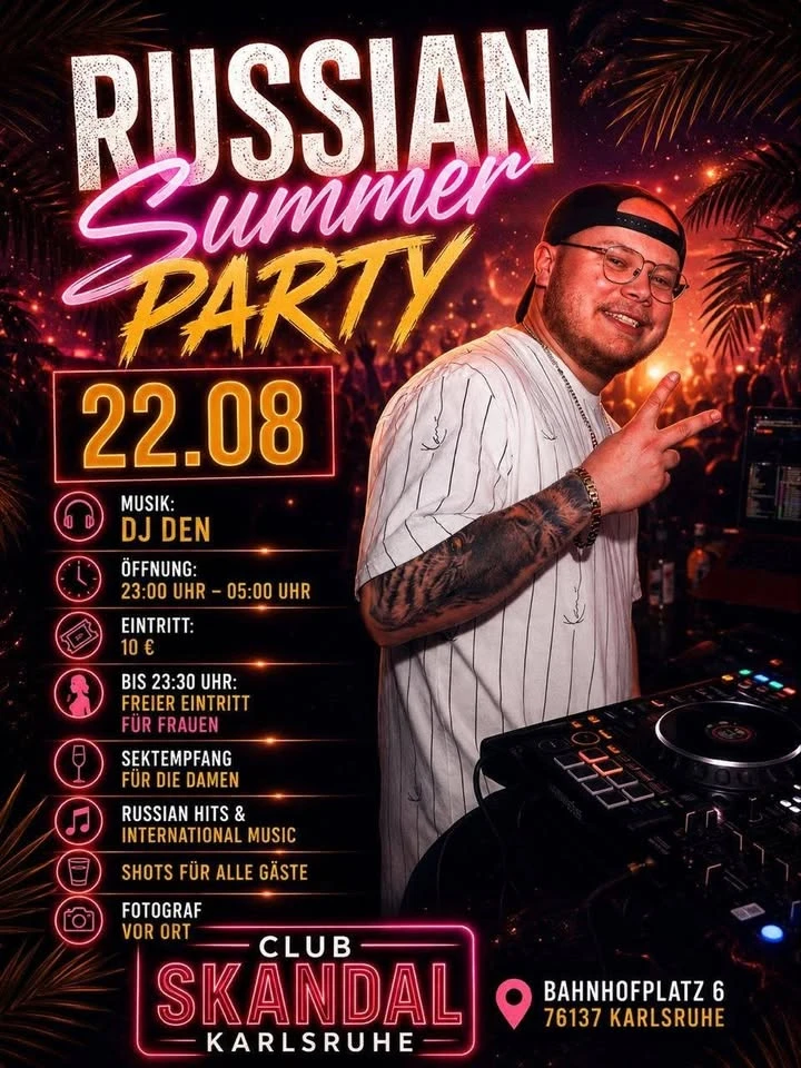 Russian Sommer Party – Club Skandal