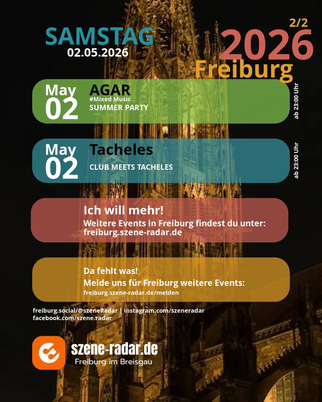 szene-Radar Social Media