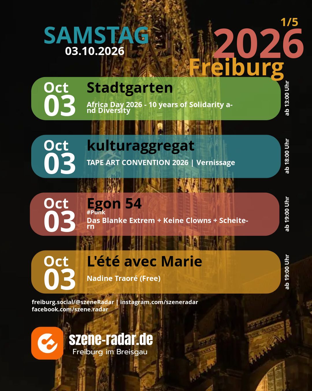 szene-Radar Social Media