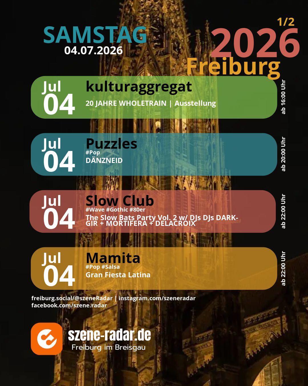 szene-Radar Social Media