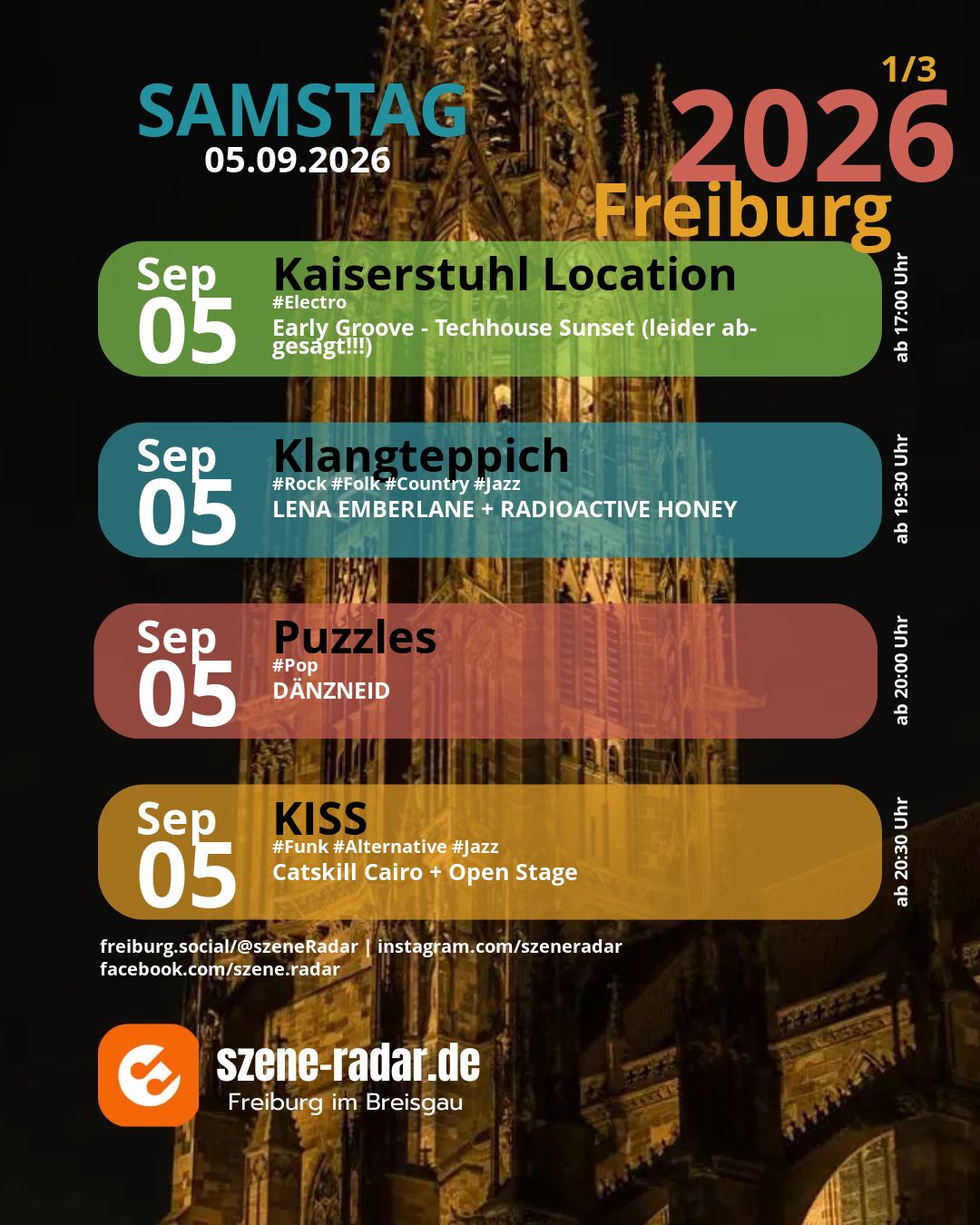 szene-Radar Social Media