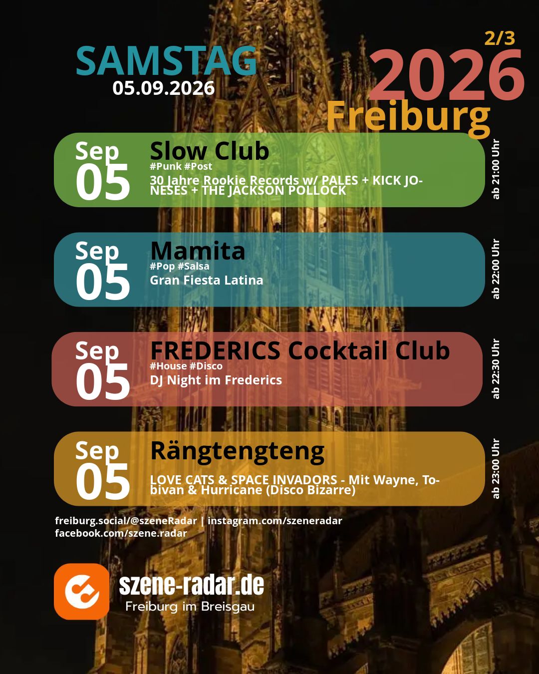 szene-Radar Social Media