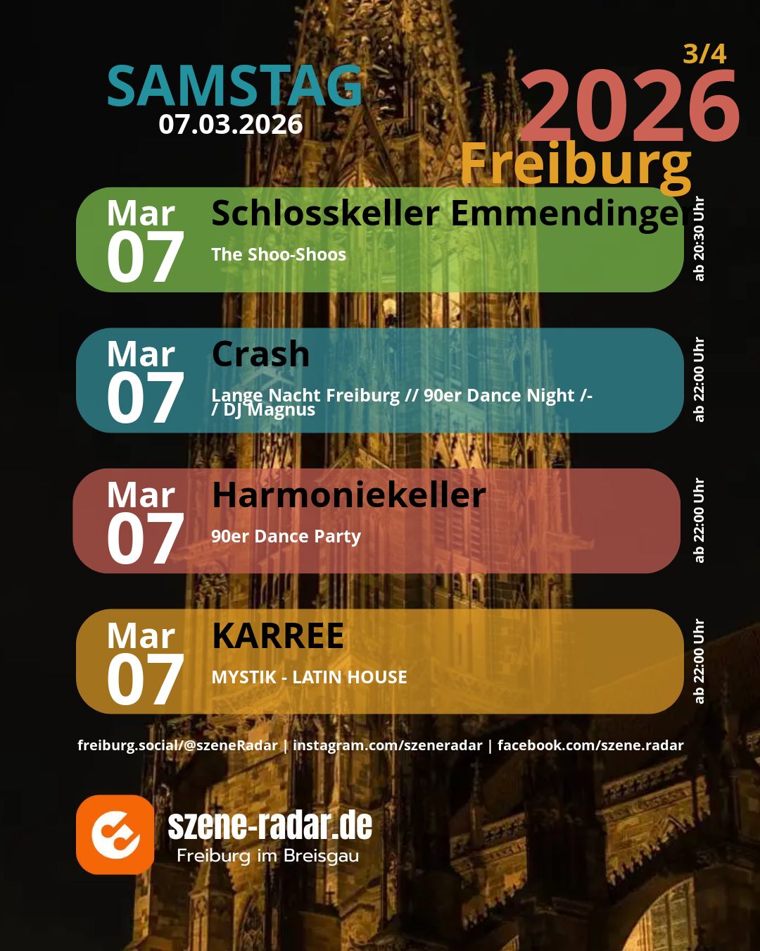 szene-Radar Social Media