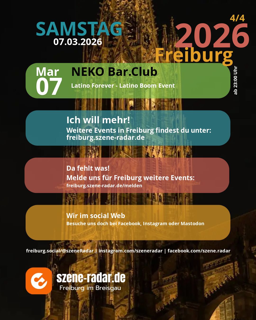 szene-Radar Social Media