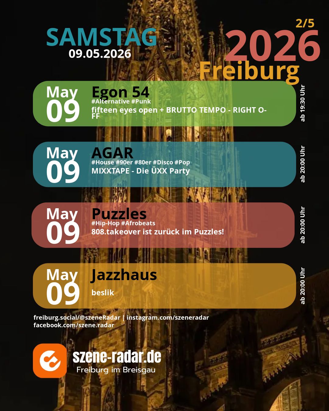 szene-Radar Social Media