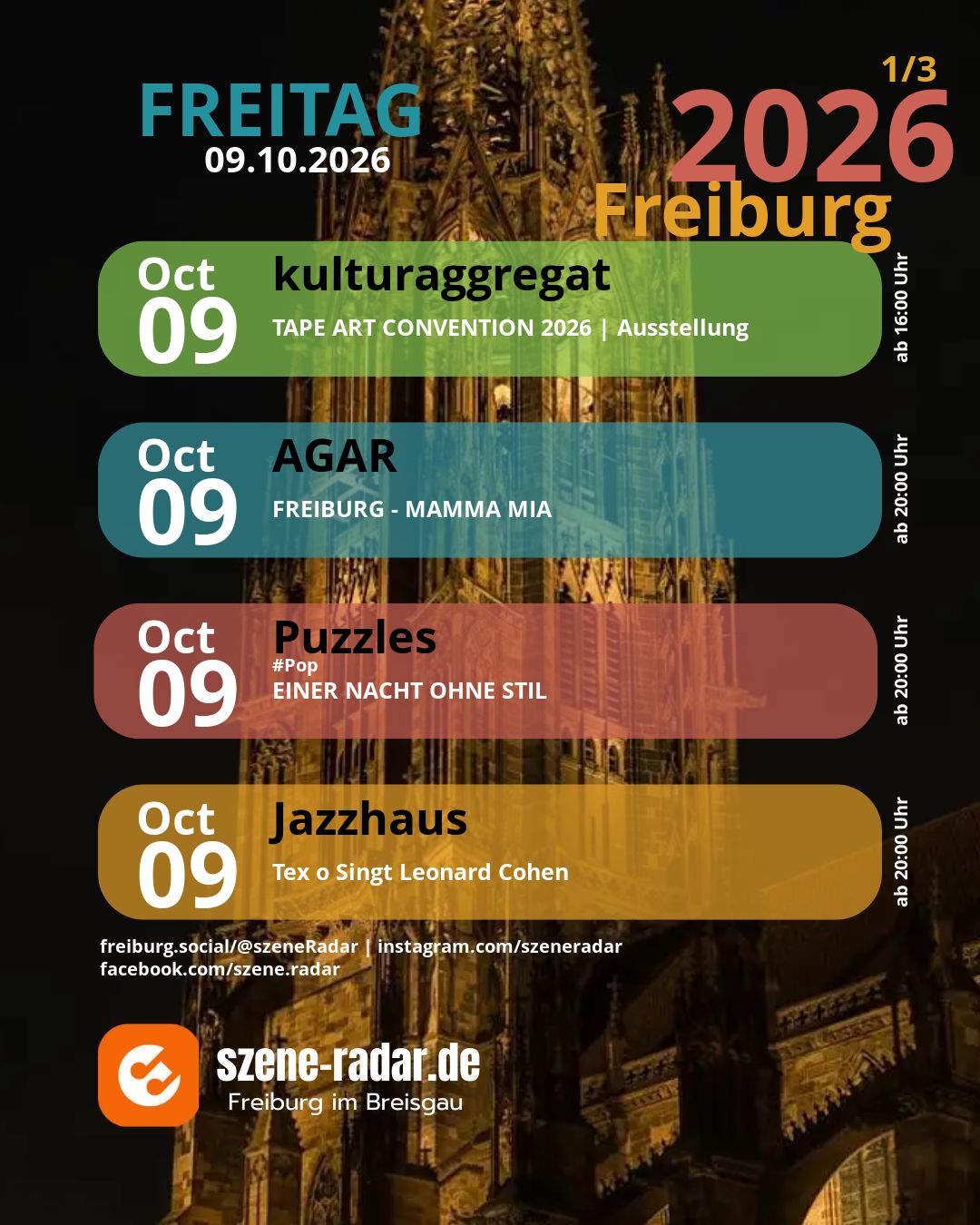 szene-Radar Social Media - 09.10.2026