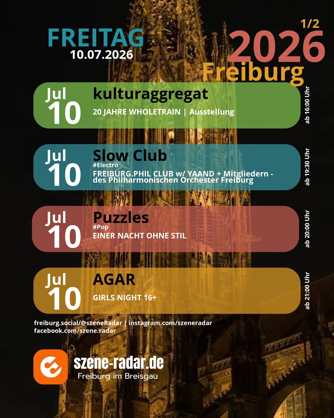 szene-Radar Social Media - 10.07.2026