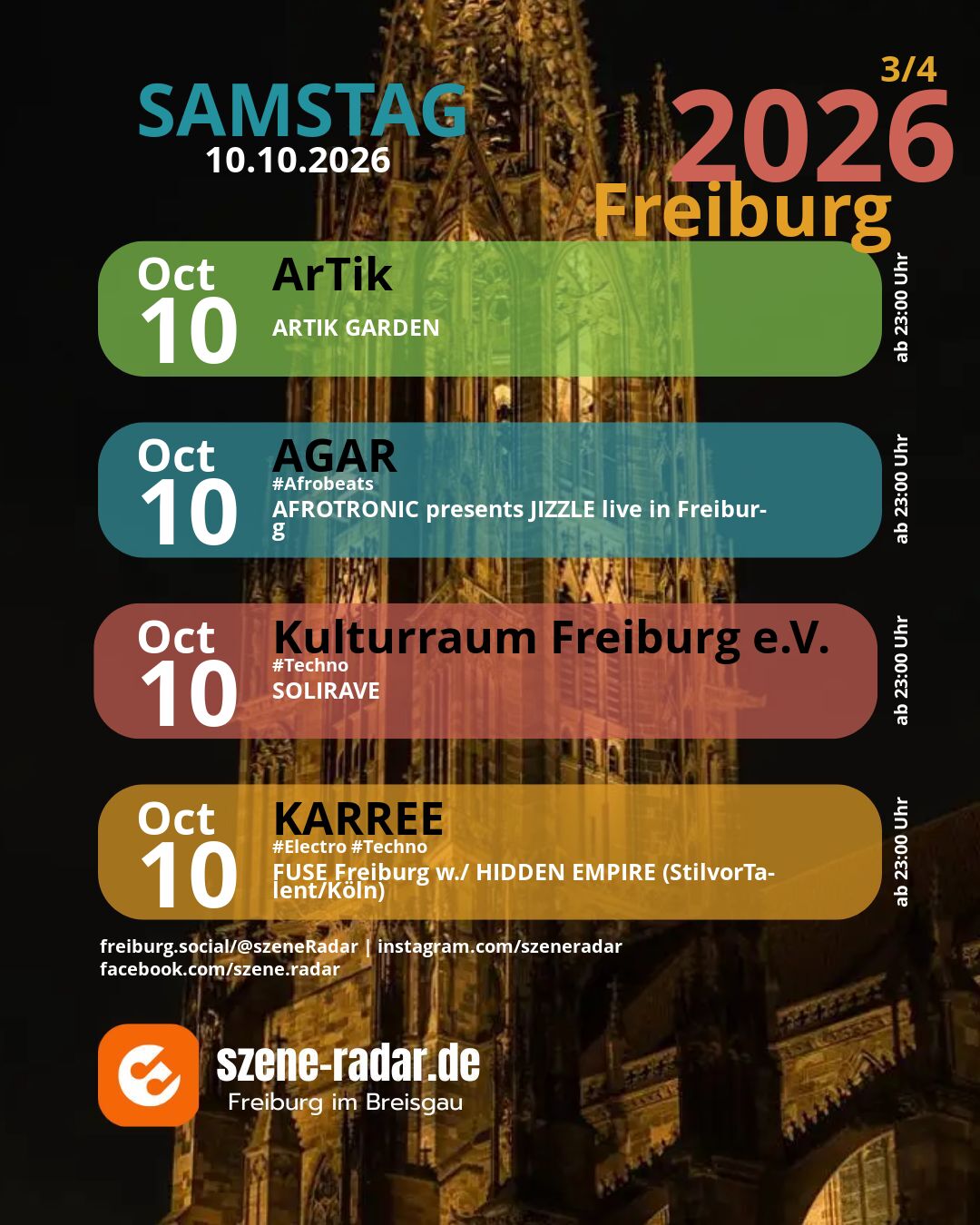 szene-Radar Social Media