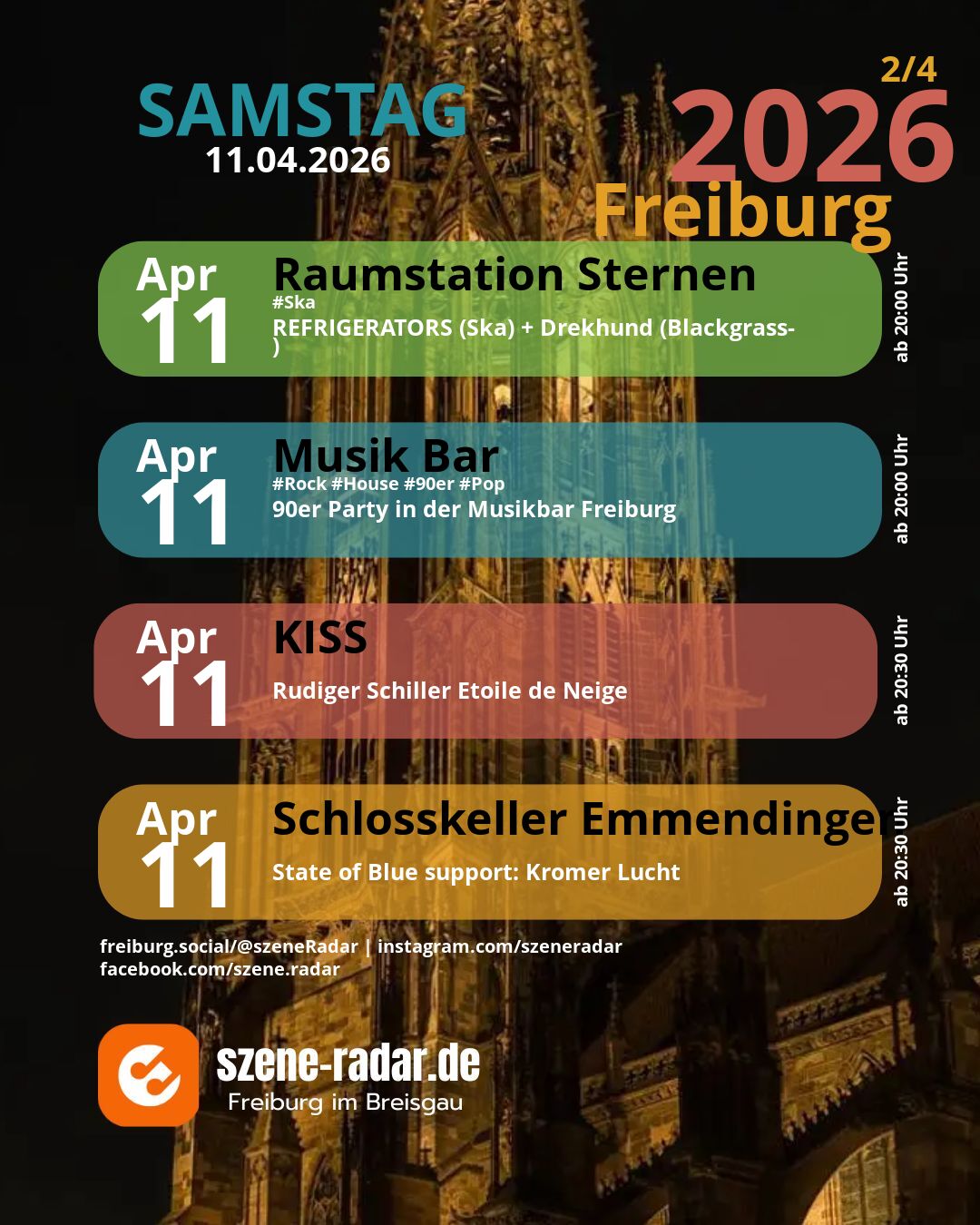 szene-Radar Social Media