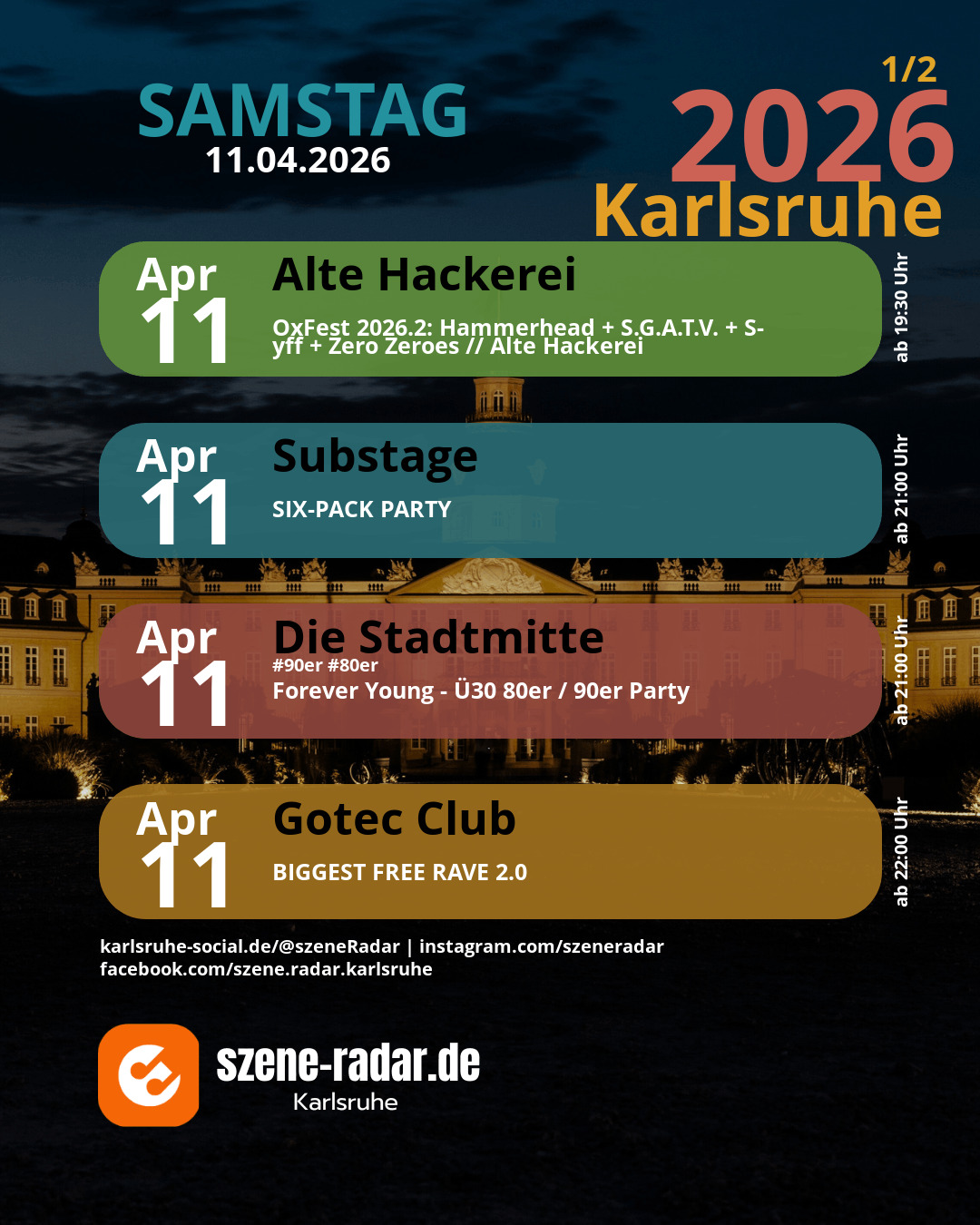 szene-Radar Social Media