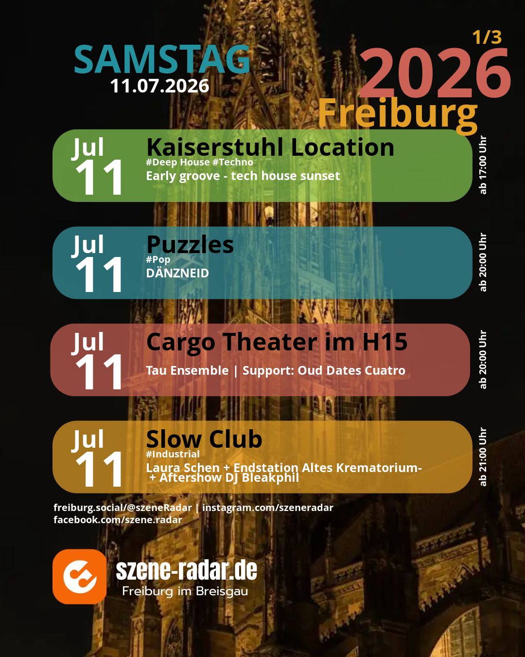 szene-Radar Social Media - 11.07.2026