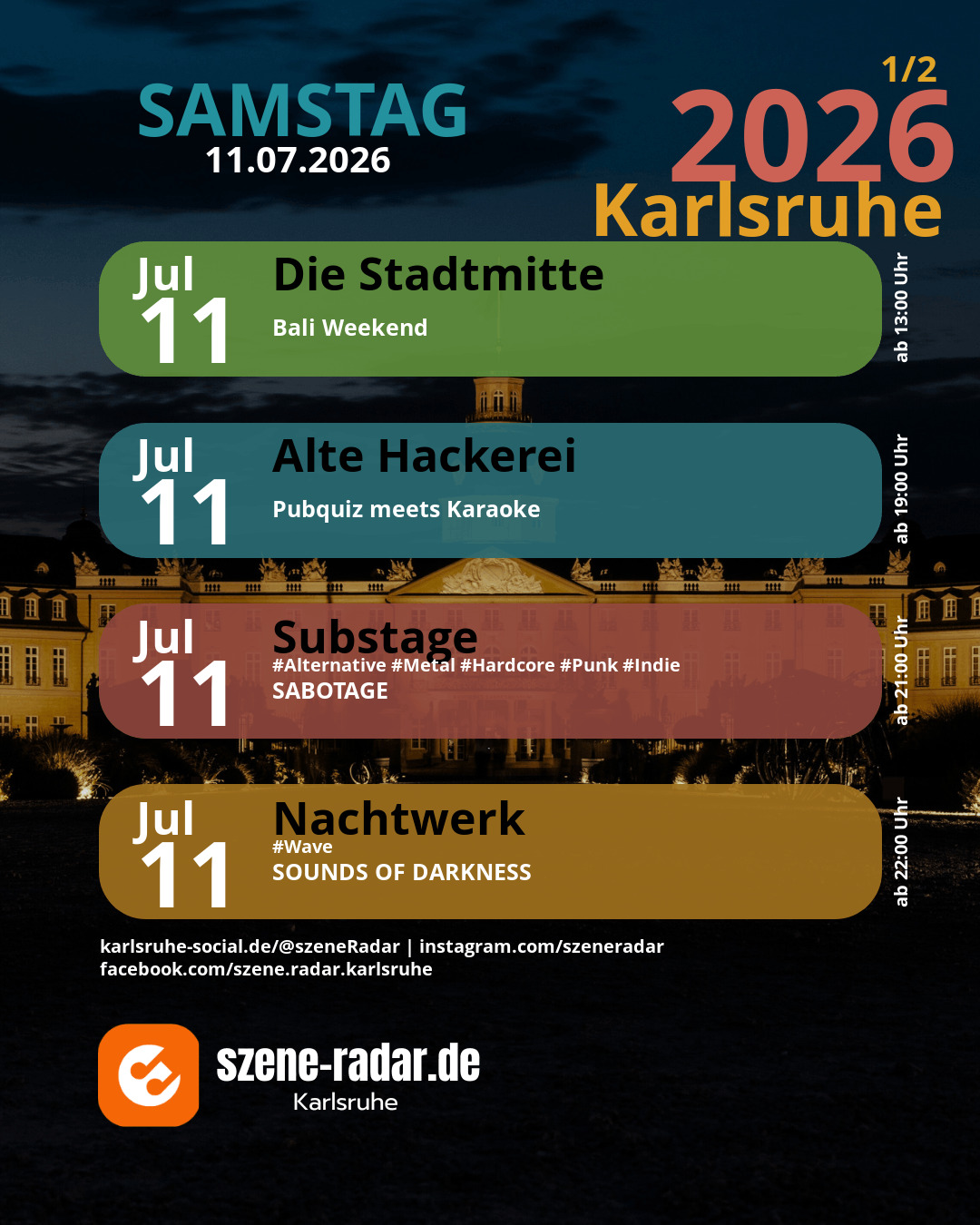 szene-Radar Social Media - 11.07.2026