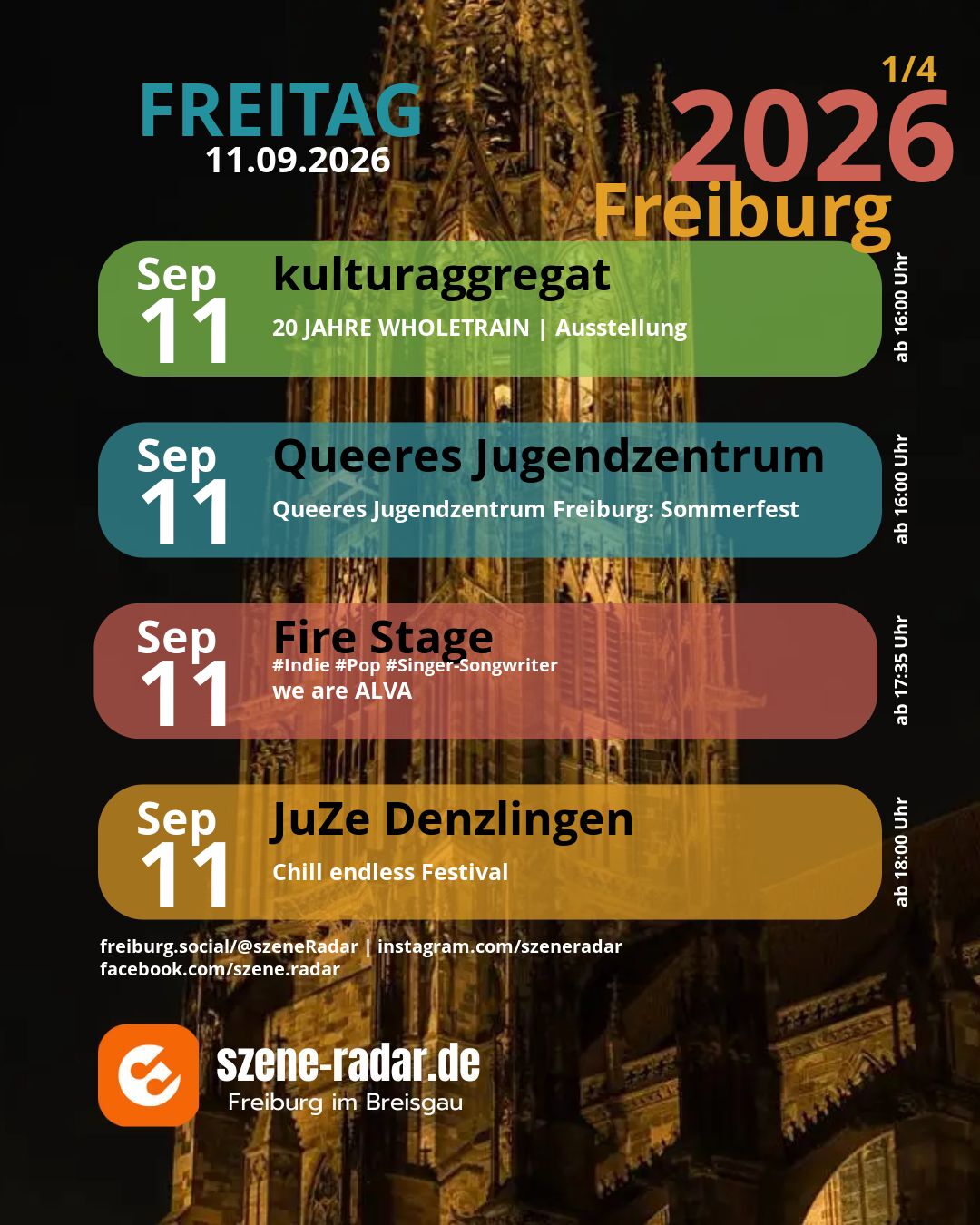 szene-Radar Social Media - 11.09.2026
