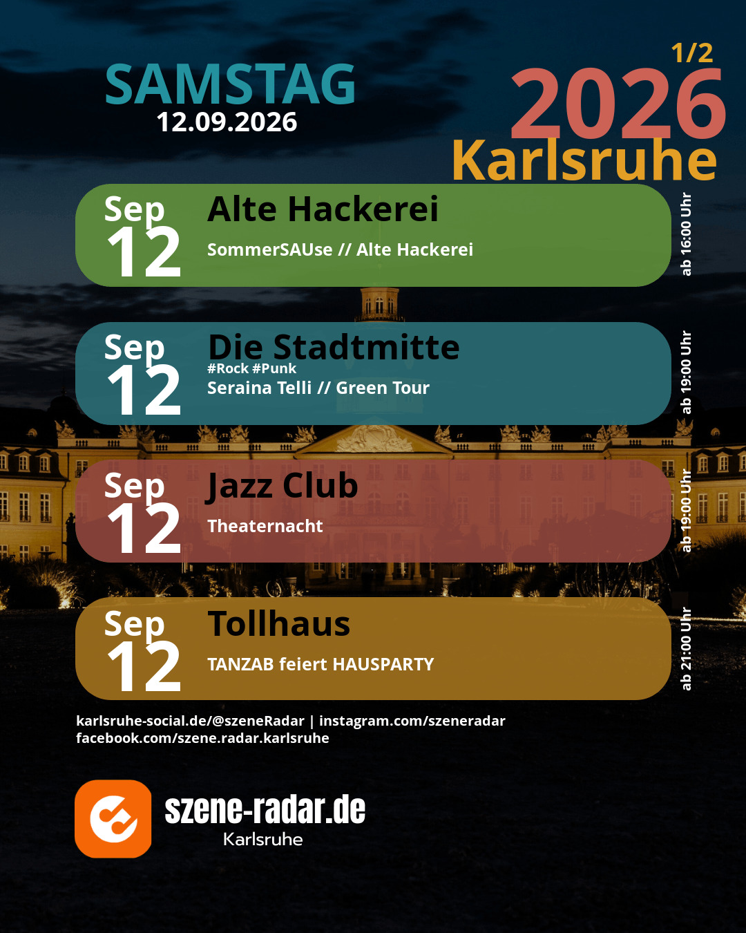 szene-Radar Social Media - 12.09.2026