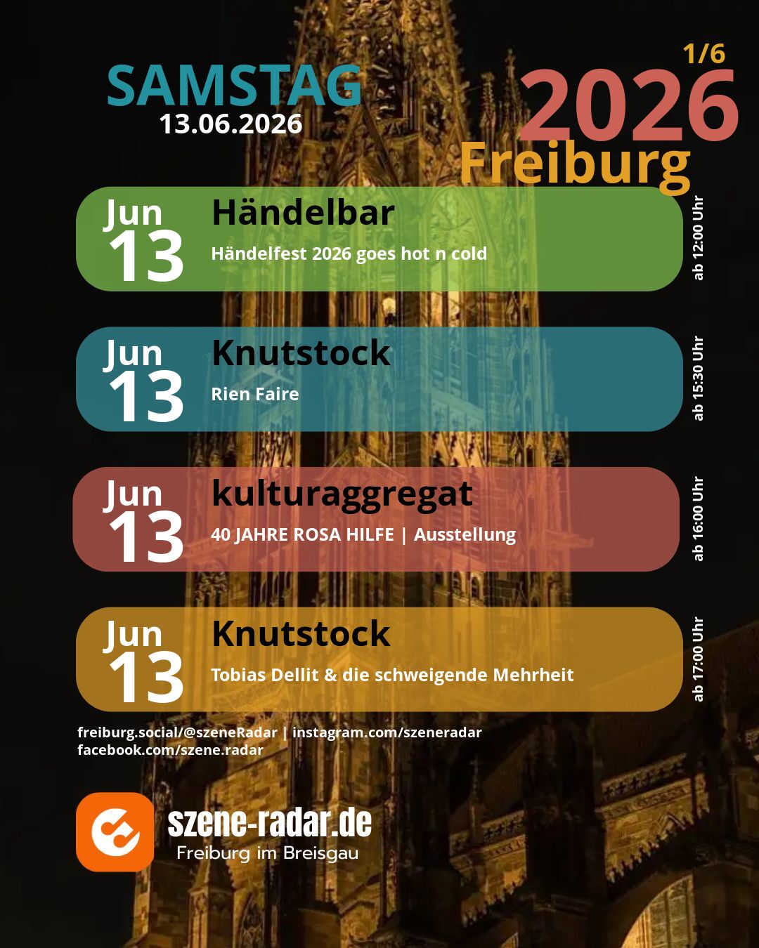 szene-Radar Social Media - 13.06.2026