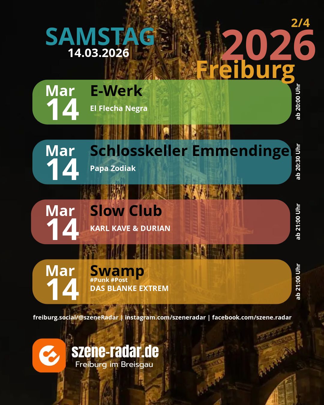 szene-Radar Social Media