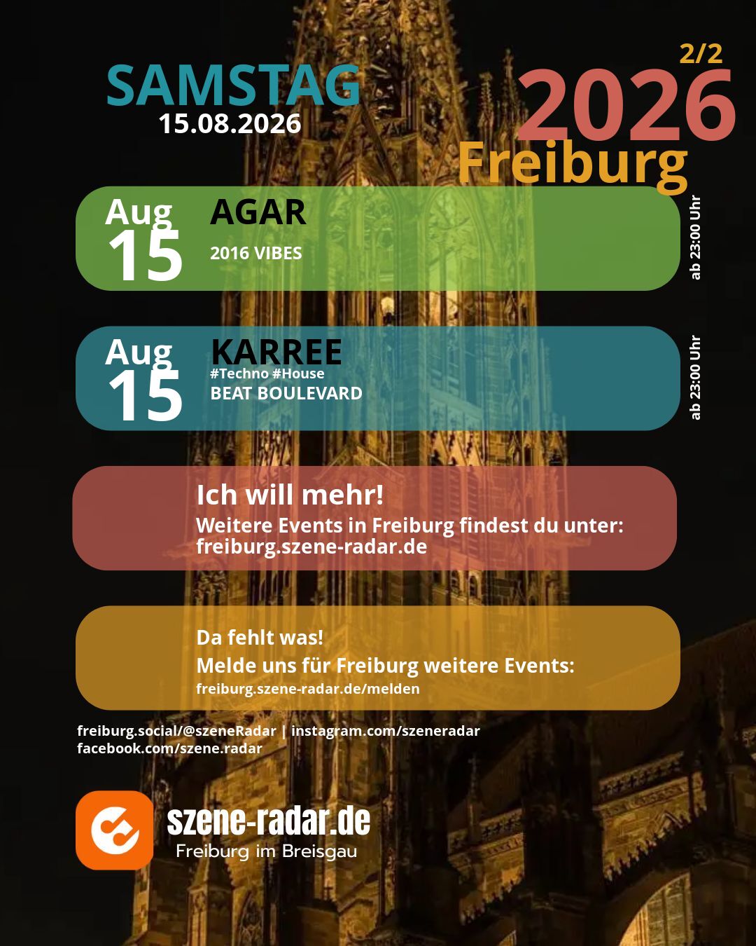 szene-Radar Social Media