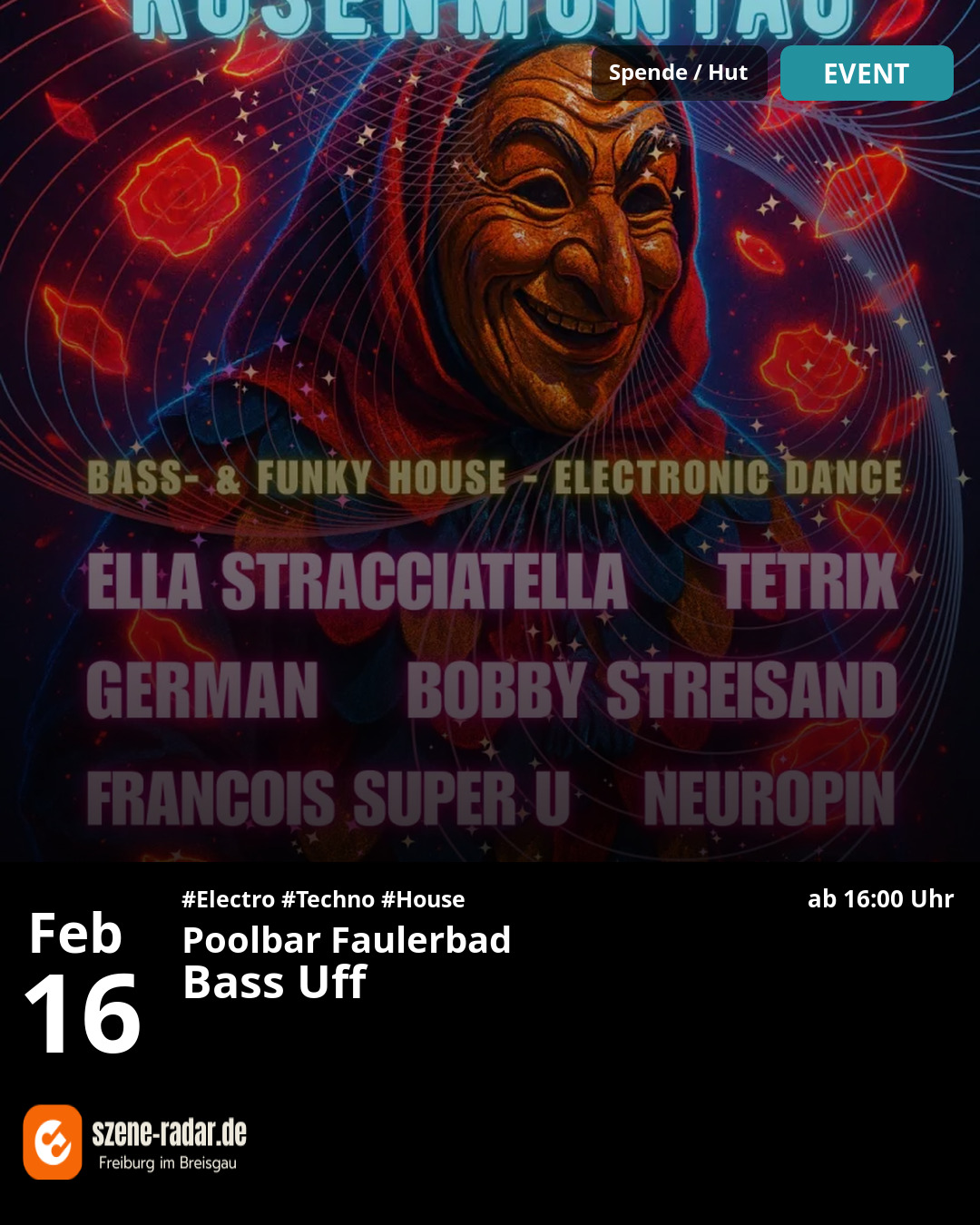 szene-Radar Social Media - 16.02.2026