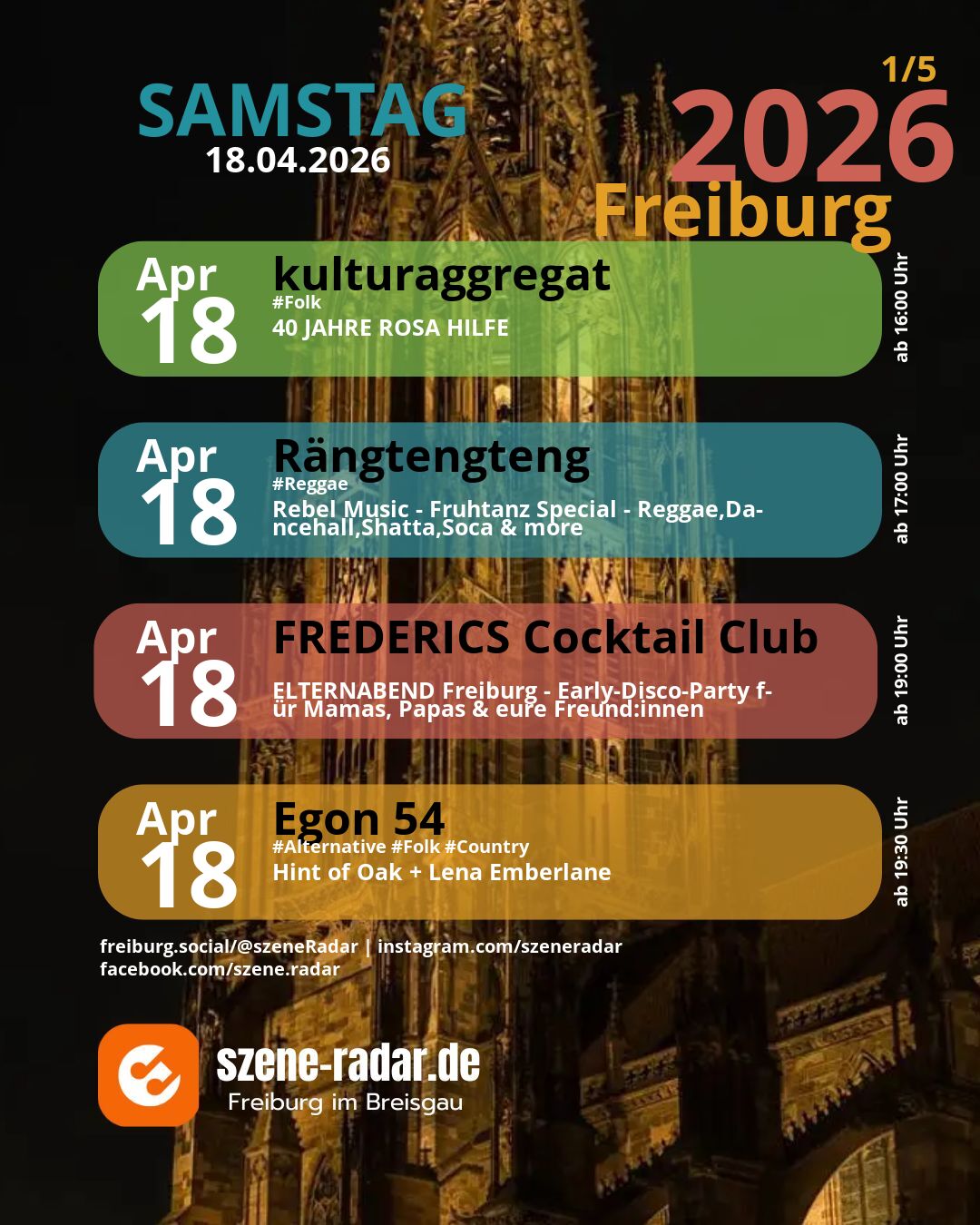 szene-Radar Social Media