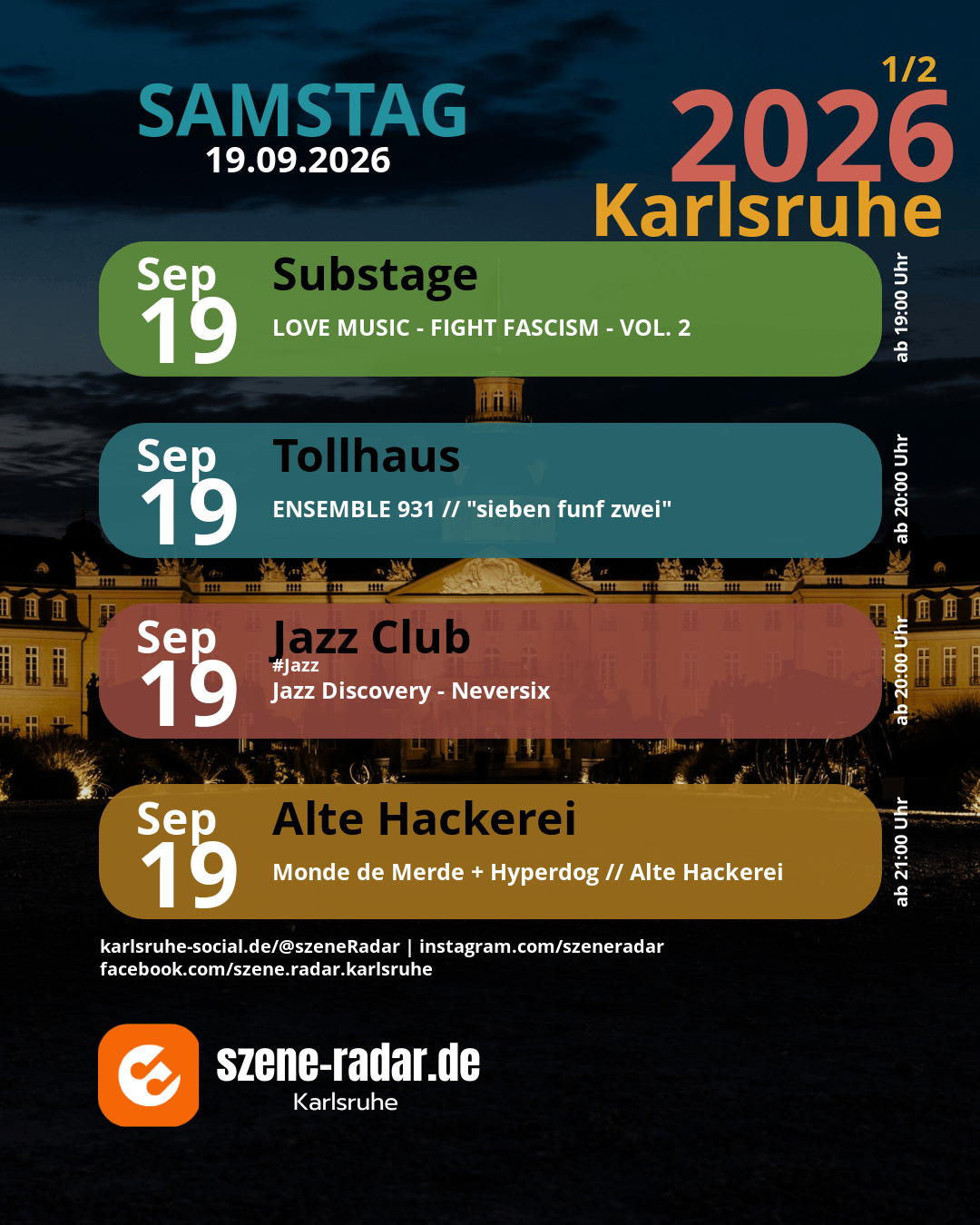 szene-Radar Social Media