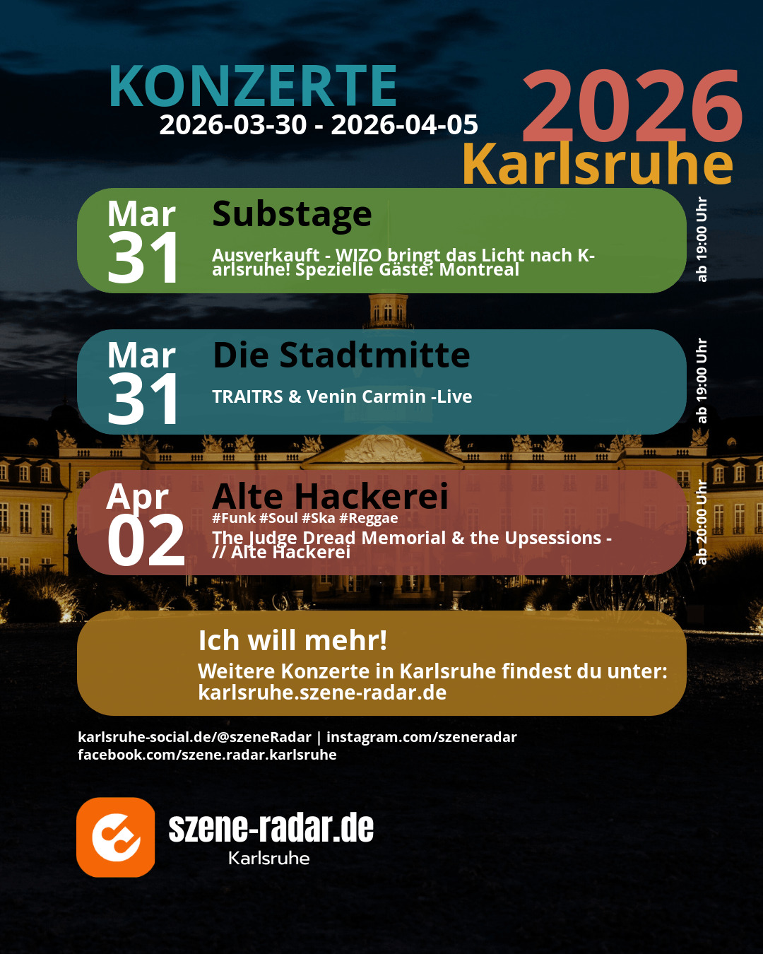 szene-Radar Social Media - 05.04.2026