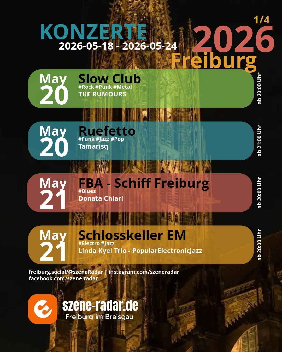 szene-Radar Social Media - 24.05.2026