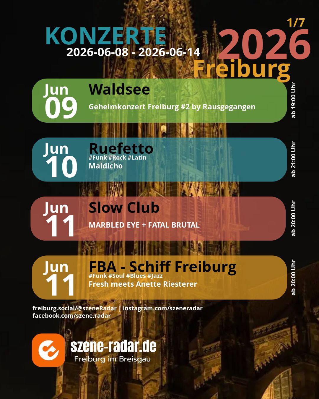 szene-Radar Social Media - 14.06.2026