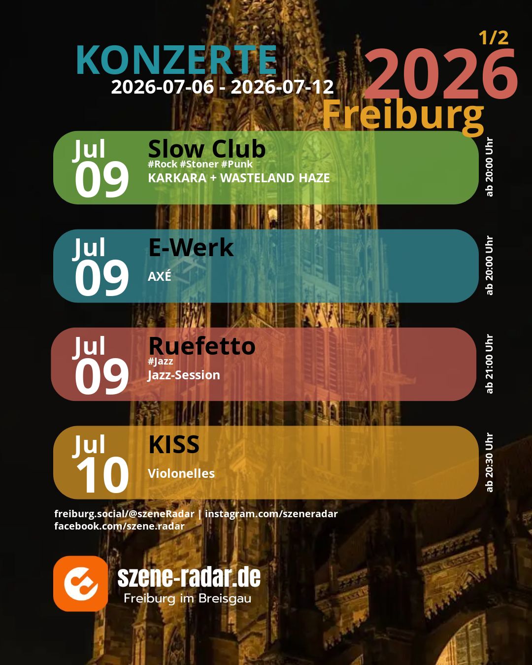 szene-Radar Social Media - 12.07.2026