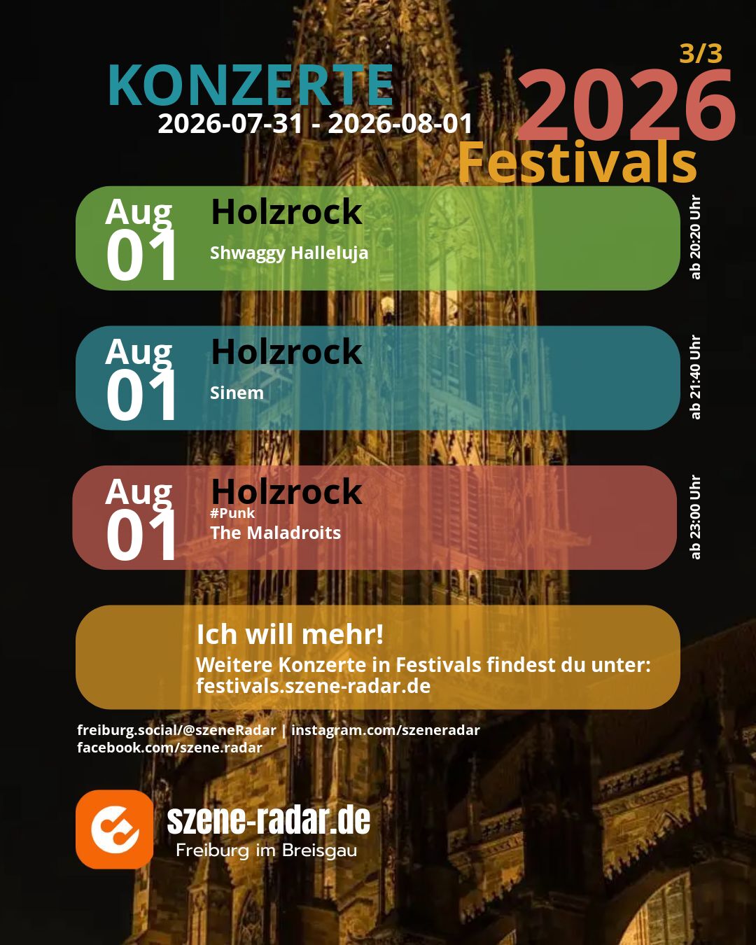 szene-Radar Social Media
