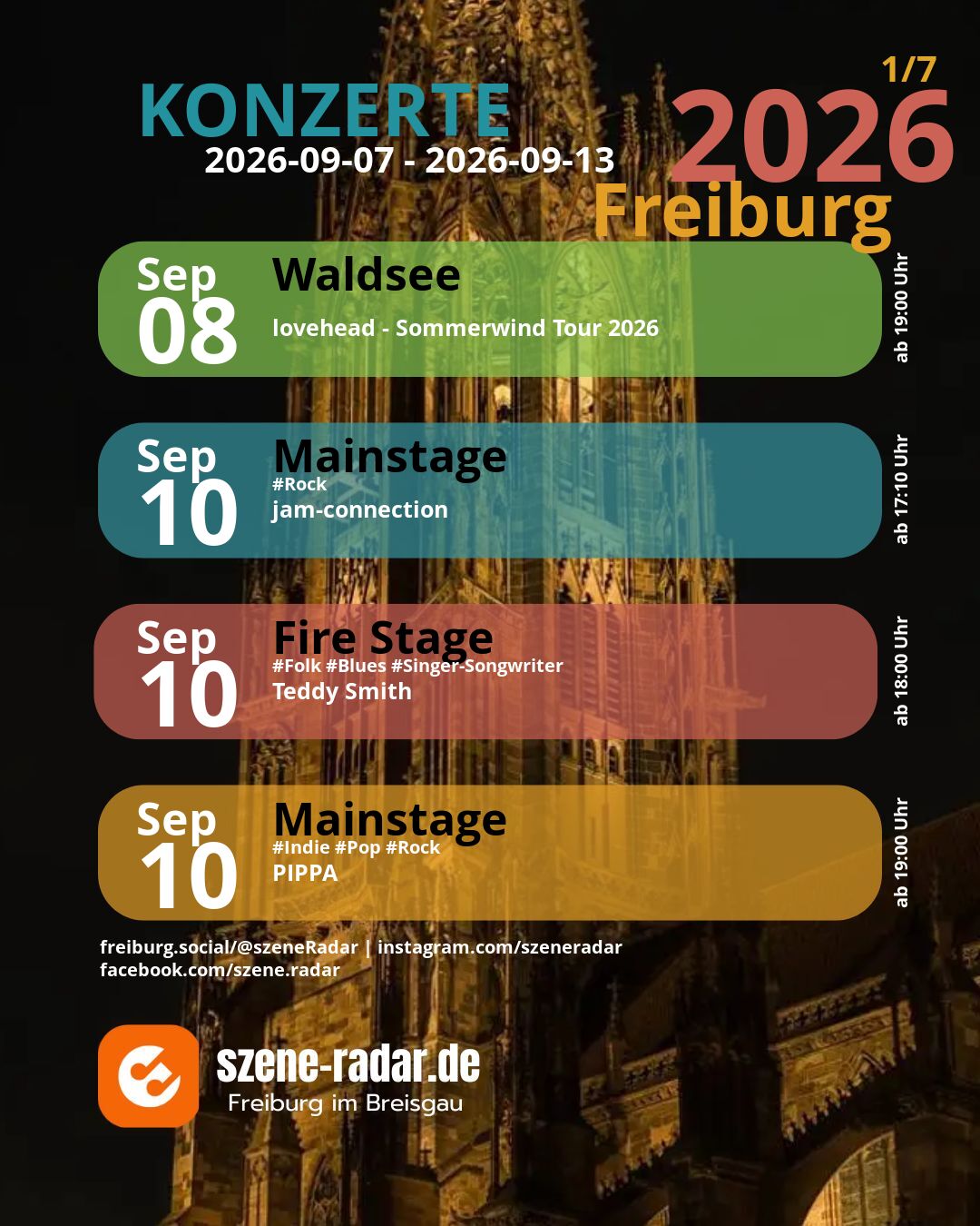 szene-Radar Social Media - 13.09.2026