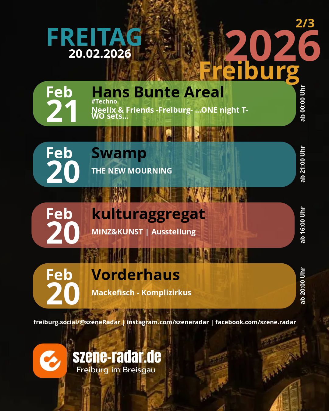 szene-Radar Social Media