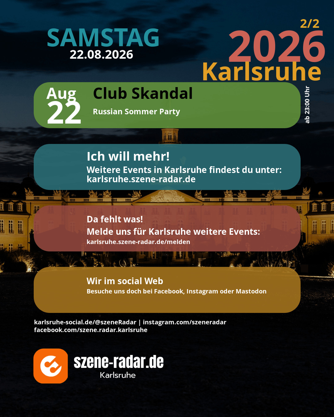 szene-Radar Social Media
