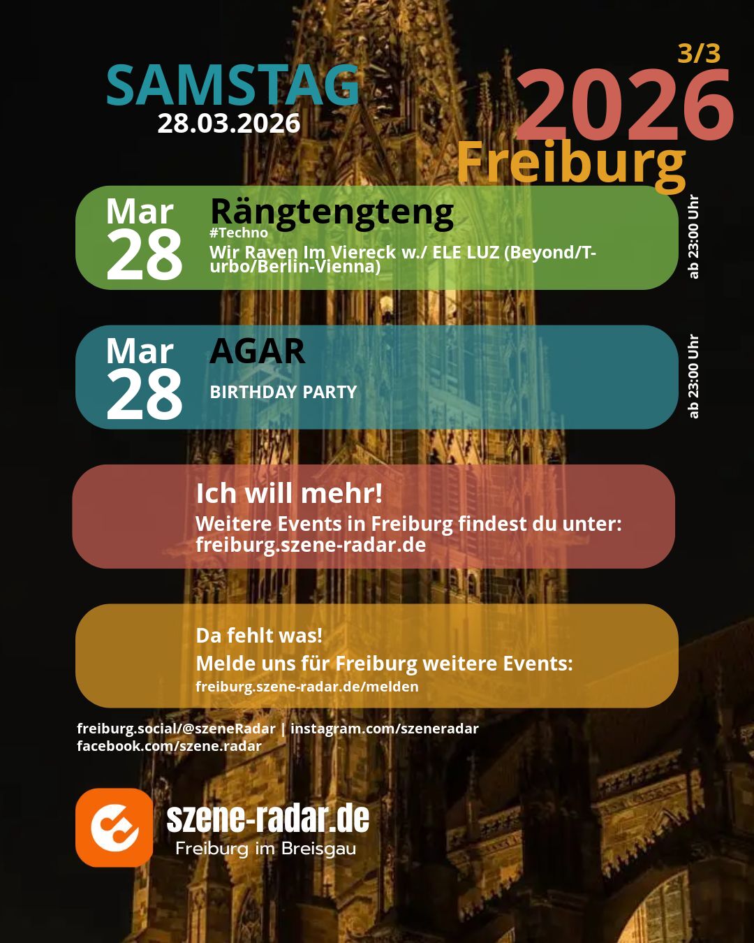 szene-Radar Social Media