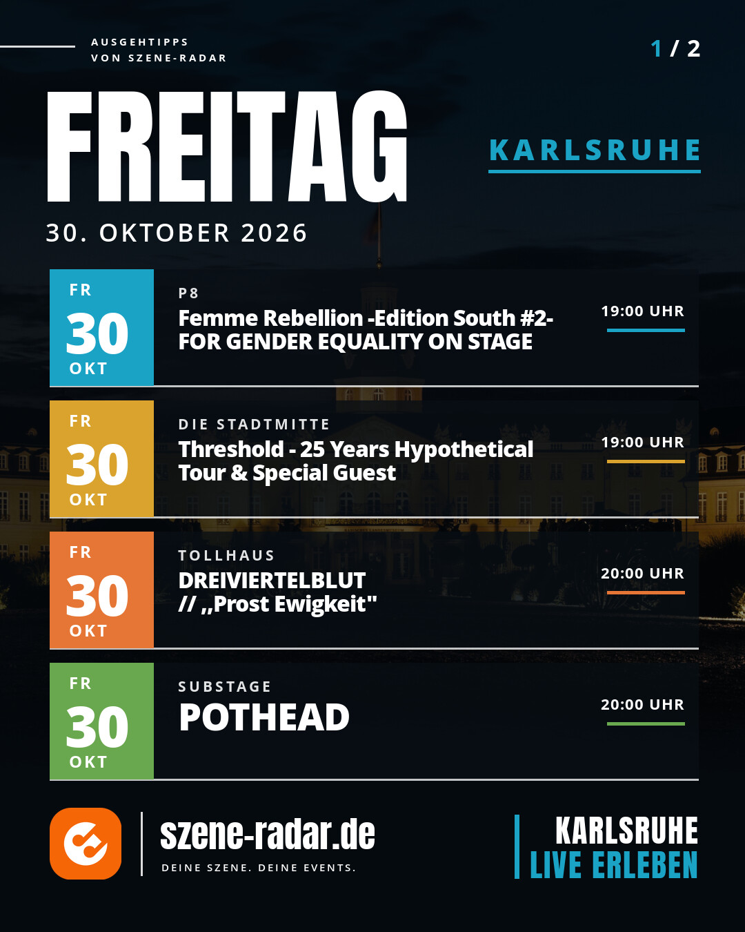 szene-Radar Social Media - 30.10.2026
